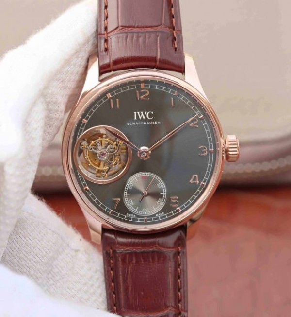 IWC AZ Portuguese Tourbillon IW5463 RG Gray Dial