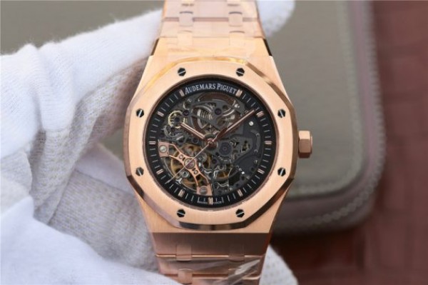 Audemars Piguet Royal Oak 41mm Double Balance Wheel Openworked 15407 RG JF RG Bracelet A3132