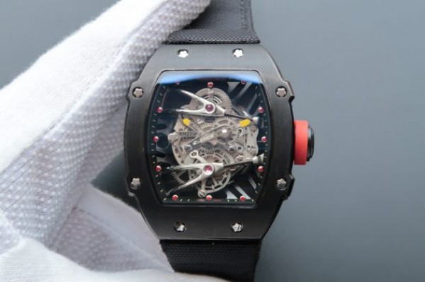 Richard Mille RM027-2 PVD Skeleton Dial Black Nylon Strap 6T51