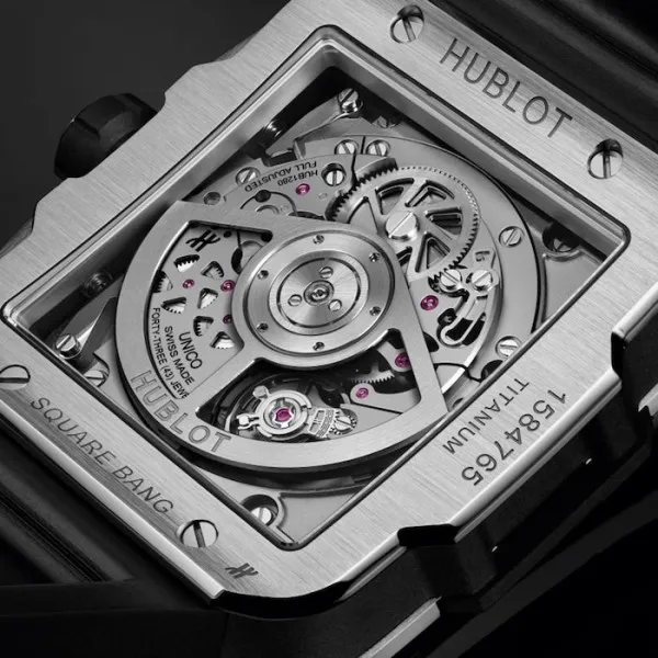 Hublot Square Bang Men Automatic Skeleton Rubber Watch 821.NX.0170.RX - gallery