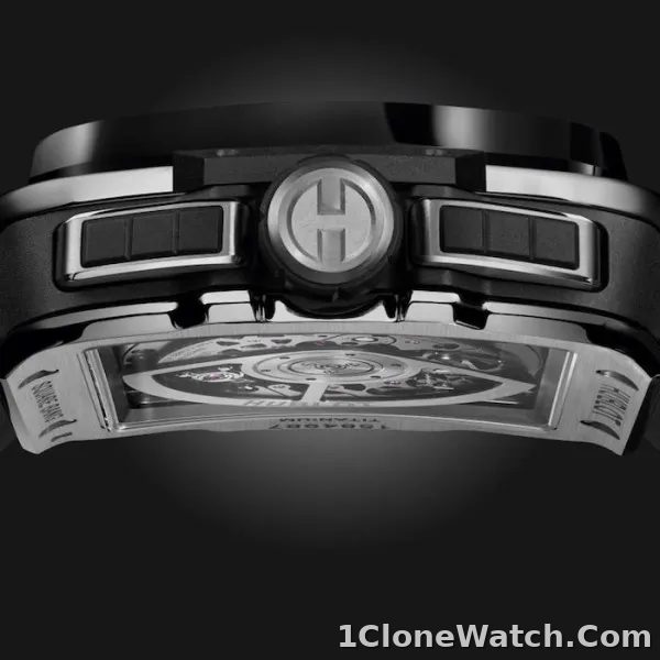Hublot Square Bang Men Automatic Skeleton Rubber Watch 821.NM.0170.RX