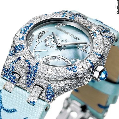 Audemars Piguet Royal Oak Lady Womens watch Quartz White gold 67608BC.ZS.D022SU.01
