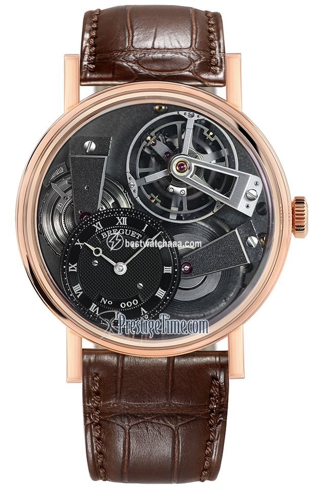 Breguet Tradition Mens watch Unisex Manual winding Rose gold 7047br g9 9zu