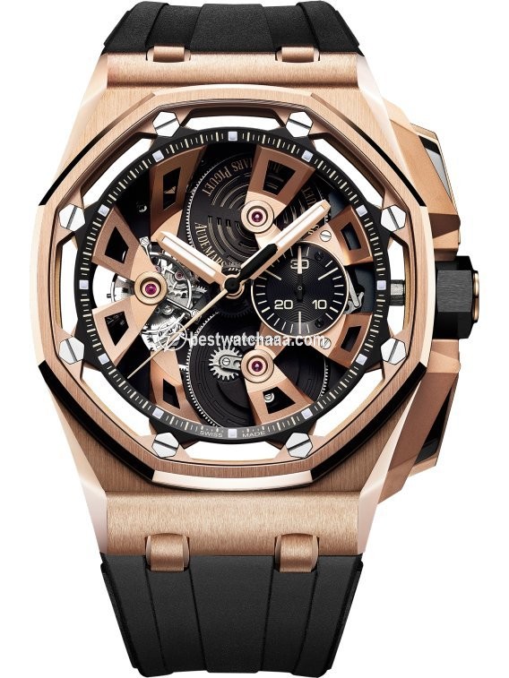 Audemars Piguet Royal Oak Offshore Tourbillon Chronograph Mens watch Unisex Automatic Rose gold 26421OR.OO.A002CA.01