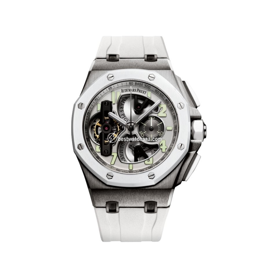 Audemars Piguet Royal Oak Offshore Tourbillon Chronograph Mens watch Unisex Manual winding Titanium 26387IO.OO.D010CA.01