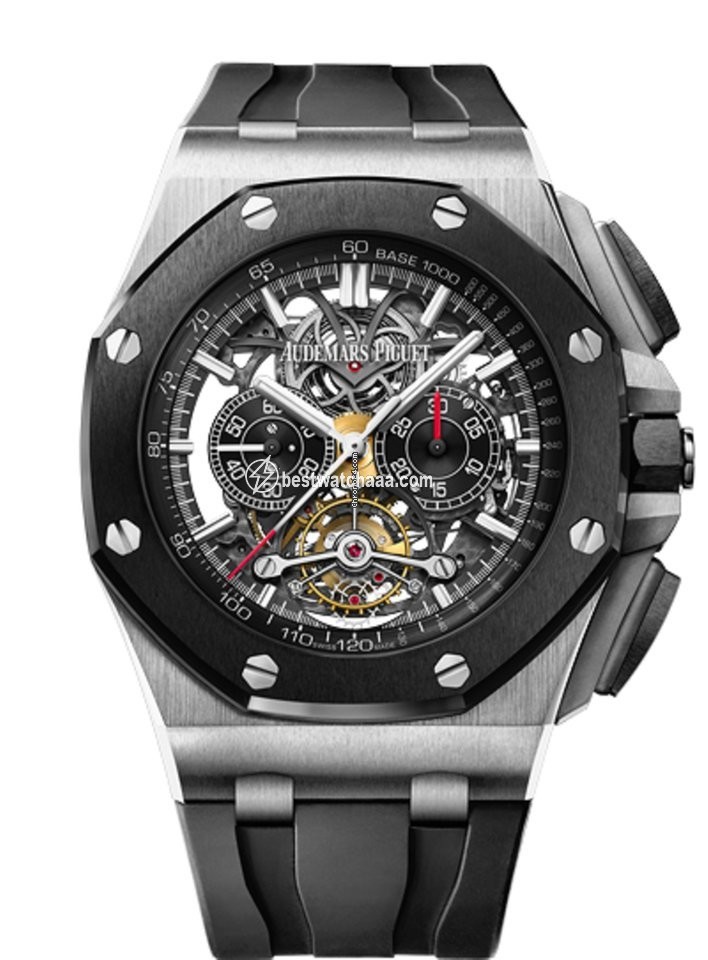 Audemars Piguet Royal Oak Offshore Tourbillon Chronograph Mens watch Unisex Titanium 26348IO.OO.A002CA.01