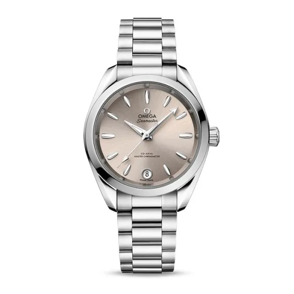 Omega Aquaterra Women Automatic Ivory Stainless Steel Watch O22010342009001