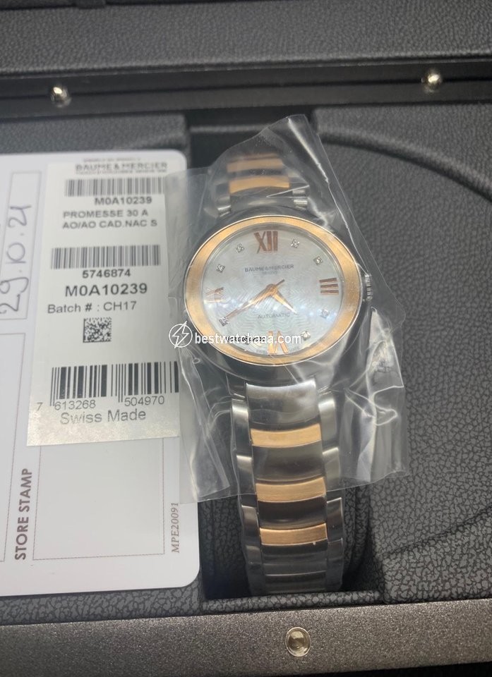 Baume & Mercier Promesse Womens watch Automatic Gold Steel M0A10239 - gallery