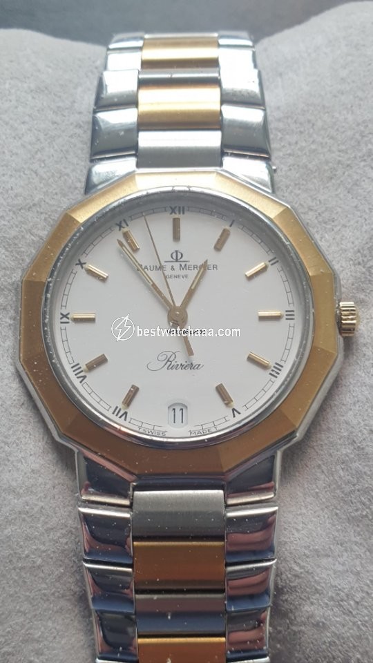 Baume & Mercier Riviera Mens watch Unisex Quartz Gold Steel 5131.038 - gallery