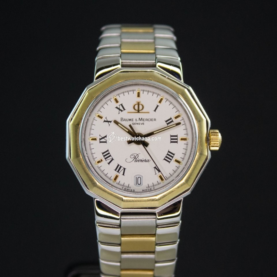 Baume & Mercier Riviera Mens watch Unisex Automatic Gold Steel 5231.3