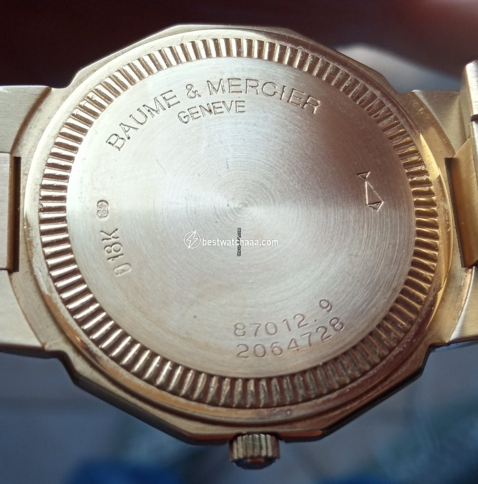 Baume & Mercier Riviera Mens watch Unisex Quartz Yellow gold M0A03182 - gallery