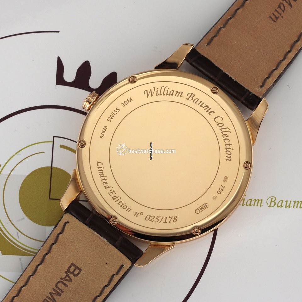 Baume & Mercier William Baume Mens watch Unisex Manual winding Rose gold m0a08794 - gallery
