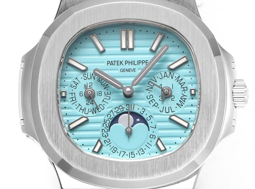 Patek Philippe Nautilus Blue Perpetual Calendar - gallery