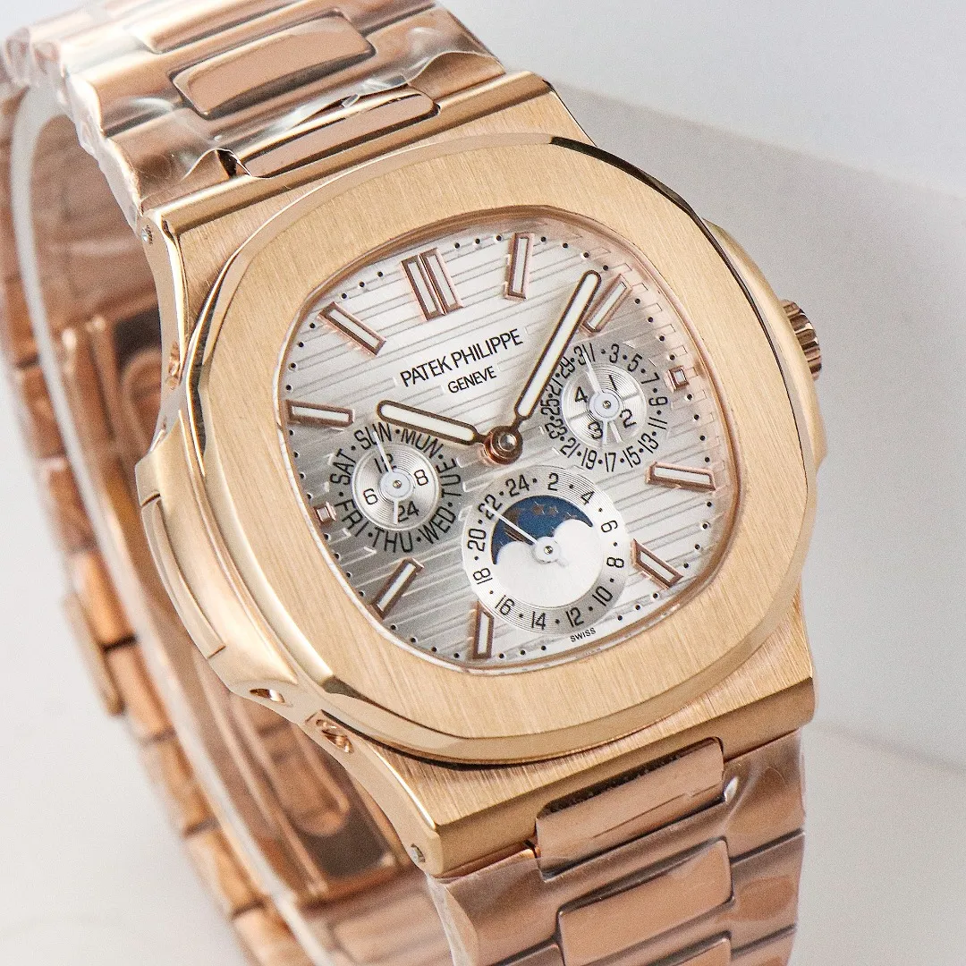 Patek Philippe Rose Gold Nautilus Watch - gallery