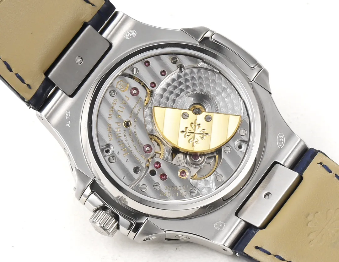 Patek Philippe Blue Nautilus Perpetual Watch - gallery