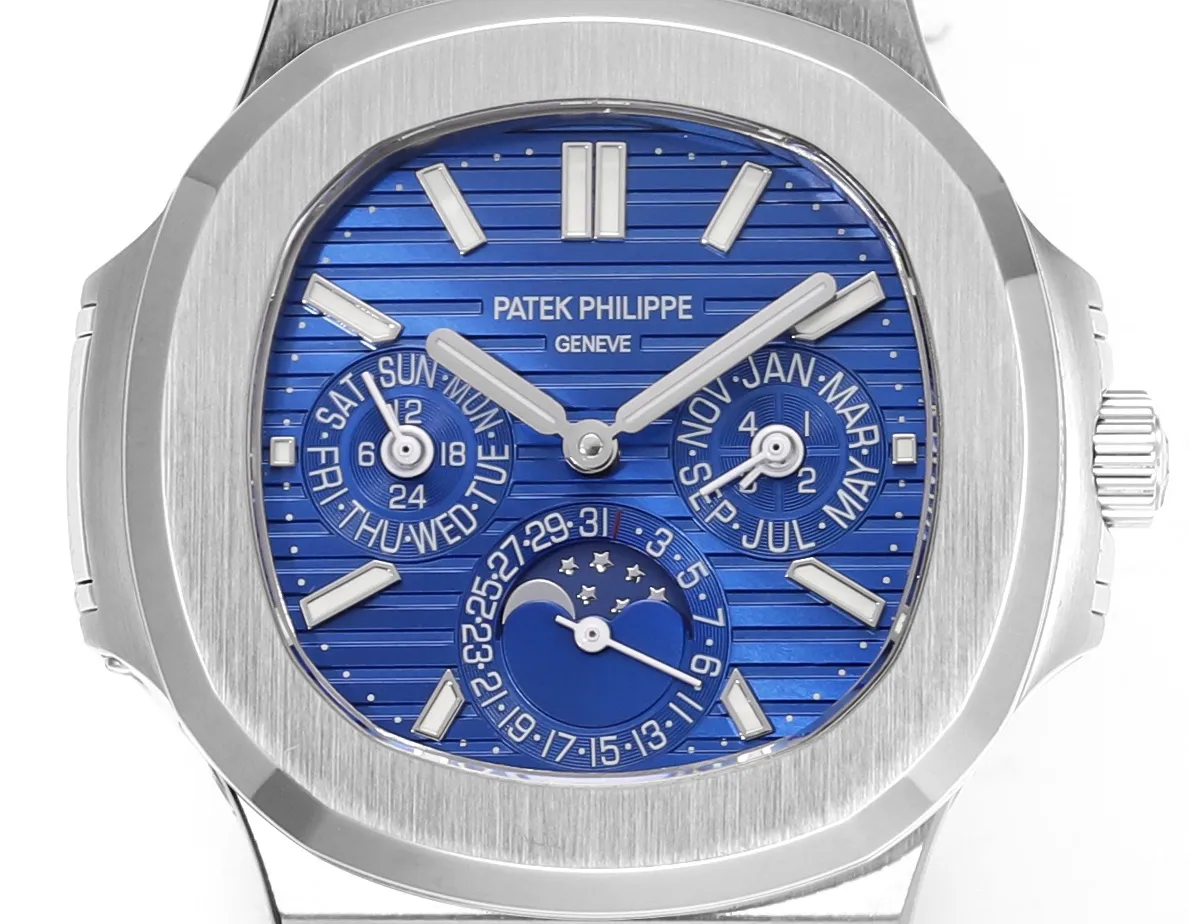 Patek Philippe Blue Nautilus Perpetual Calendar - gallery
