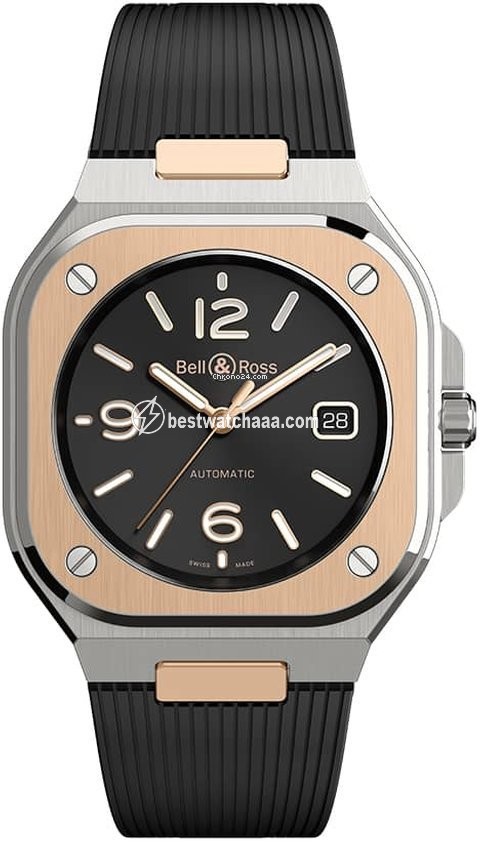 Bell & Ross BR 05 Mens watch Unisex Automatic Gold Steel BR05A-BL-STPG SRB