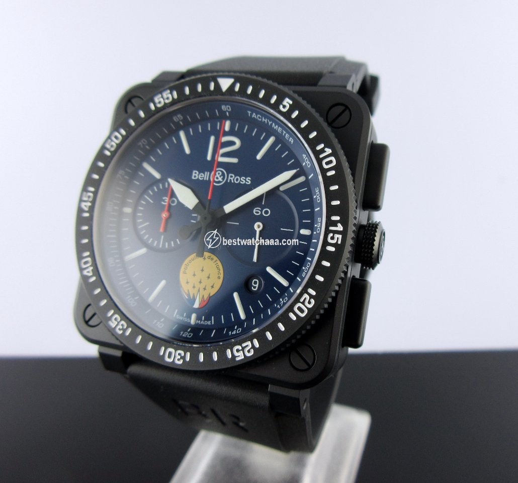 Bell & Ross BR 03-94 Chronographe Mens watch Unisex Automatic Ceramic BR0394-PAF1-CE SRB
