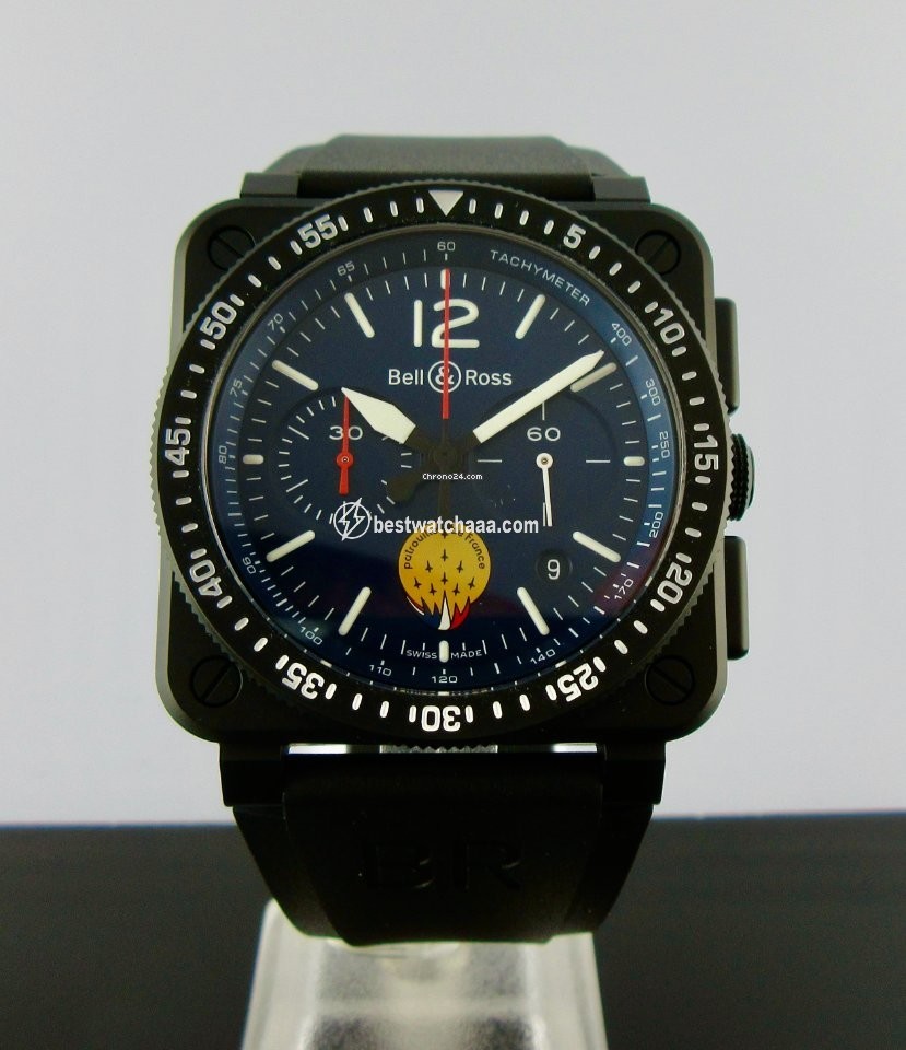 Bell & Ross BR 03-94 Chronographe Mens watch Unisex Automatic Ceramic BR0394-PAF1-CE SRB - gallery