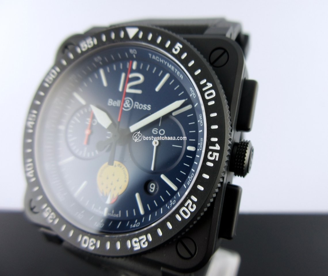 Bell & Ross BR 03-94 Chronographe Mens watch Unisex Automatic Ceramic BR0394-PAF1-CE SRB - gallery
