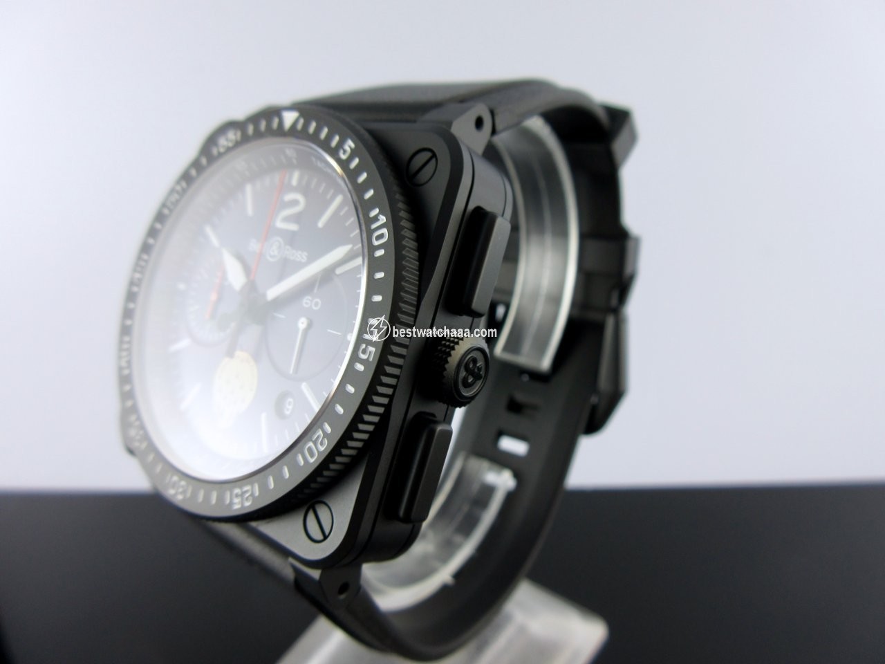 Bell & Ross BR 03-94 Chronographe Mens watch Unisex Automatic Ceramic BR0394-PAF1-CE SRB - gallery