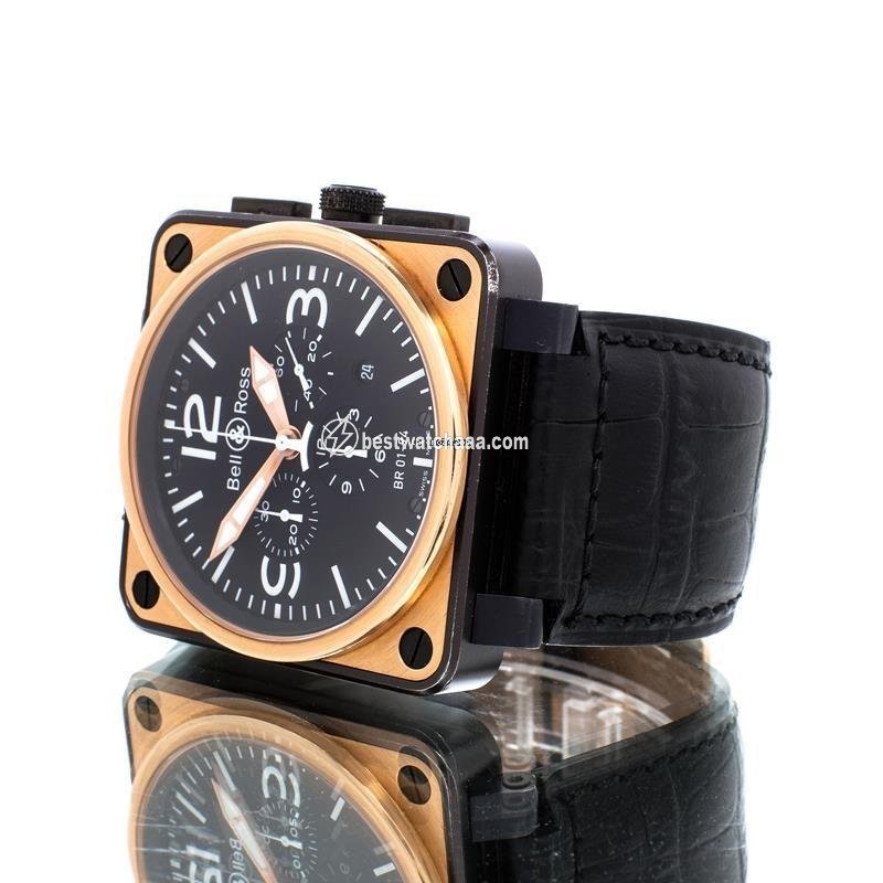 Bell & Ross BR 01-94 Chronographe Mens watch Unisex Automatic Gold Steel Br01 94 - gallery