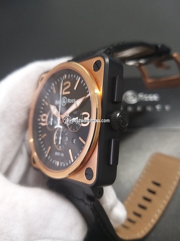 Bell & Ross BR 01-94 Chronographe Mens watch Unisex Automatic Gold Steel BR01-94 - gallery