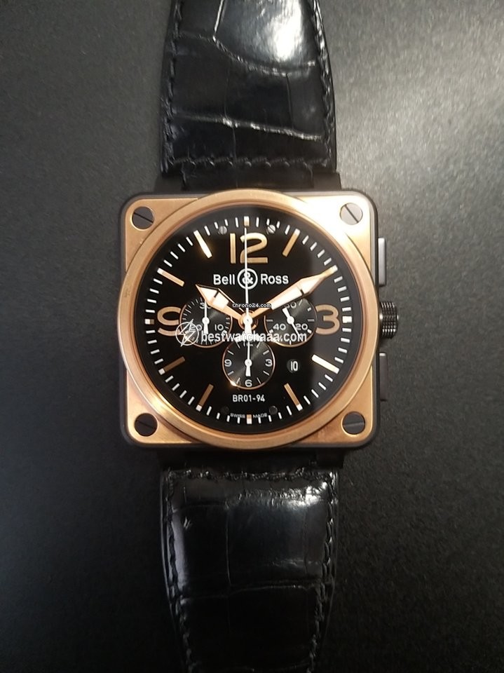 Bell & Ross BR 01-94 Chronographe Mens watch Unisex Automatic Gold Steel BR01-94 - gallery