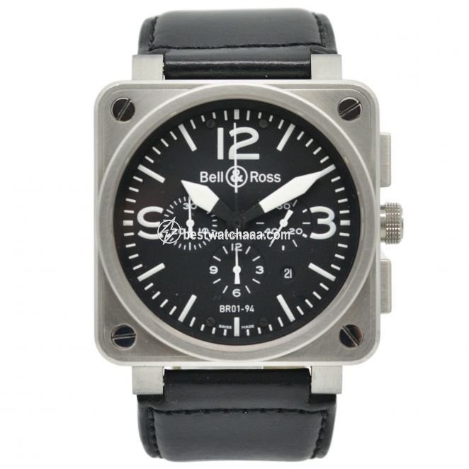 Bell & Ross BR 01-94 Chronographe Mens watch Unisex Automatic Steel BR0194-BL-ST