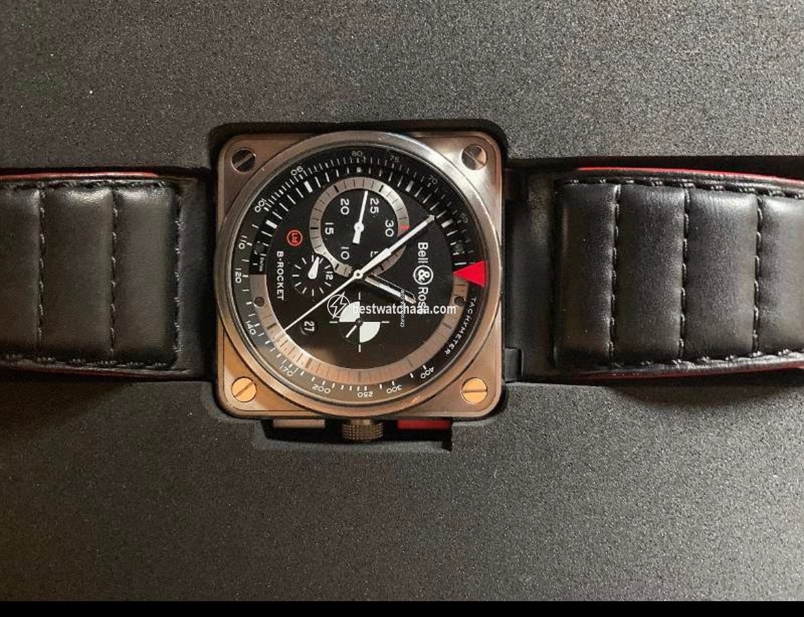 Bell & Ross BR 01-94 Chronographe Mens watch Unisex Automatic Steel BR0194-B-ROCKET