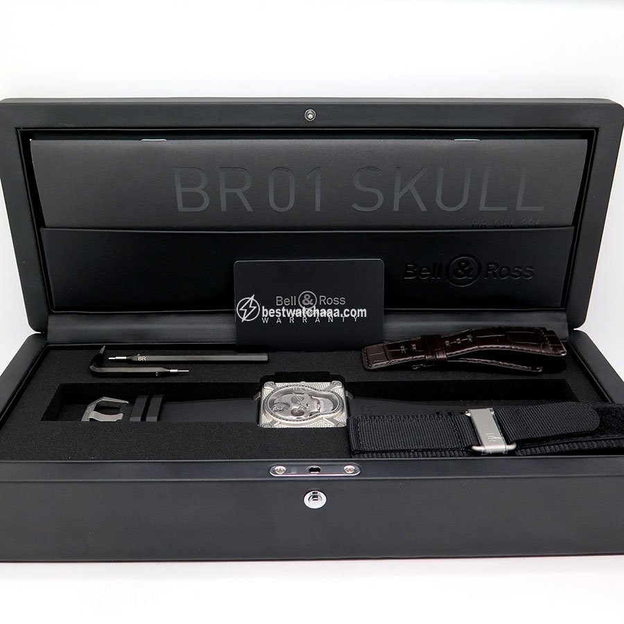 Bell & Ross BR 01 Mens watch Unisex Manual winding Steel BR01-SKULL-SK-ST - gallery