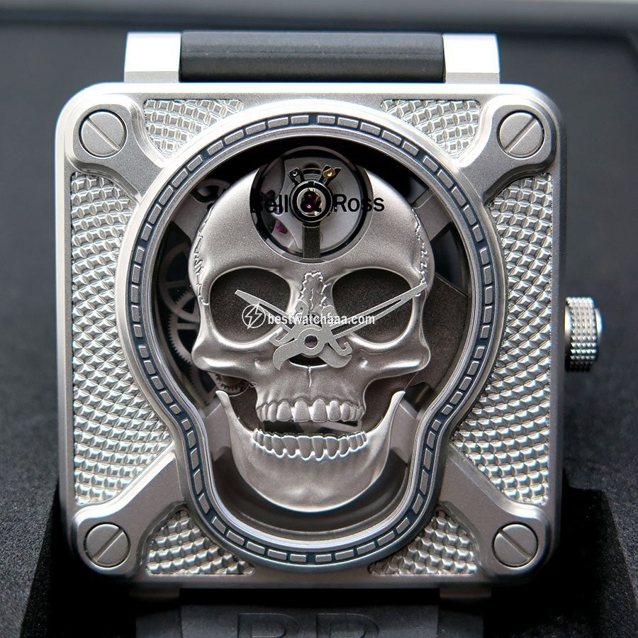 Bell & Ross BR 01 Mens watch Unisex Manual winding Steel BR01-SKULL-SK-ST - gallery