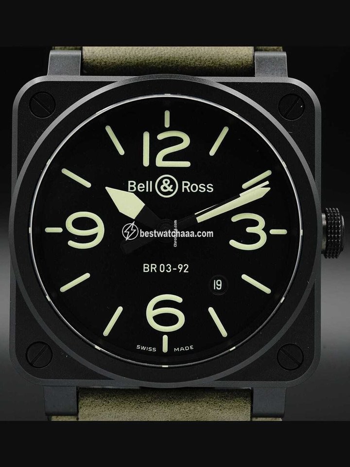 Bell & Ross BR 03-92 Ceramic Mens watch Unisex Automatic Ceramic BR0392-BL3-CE SCA