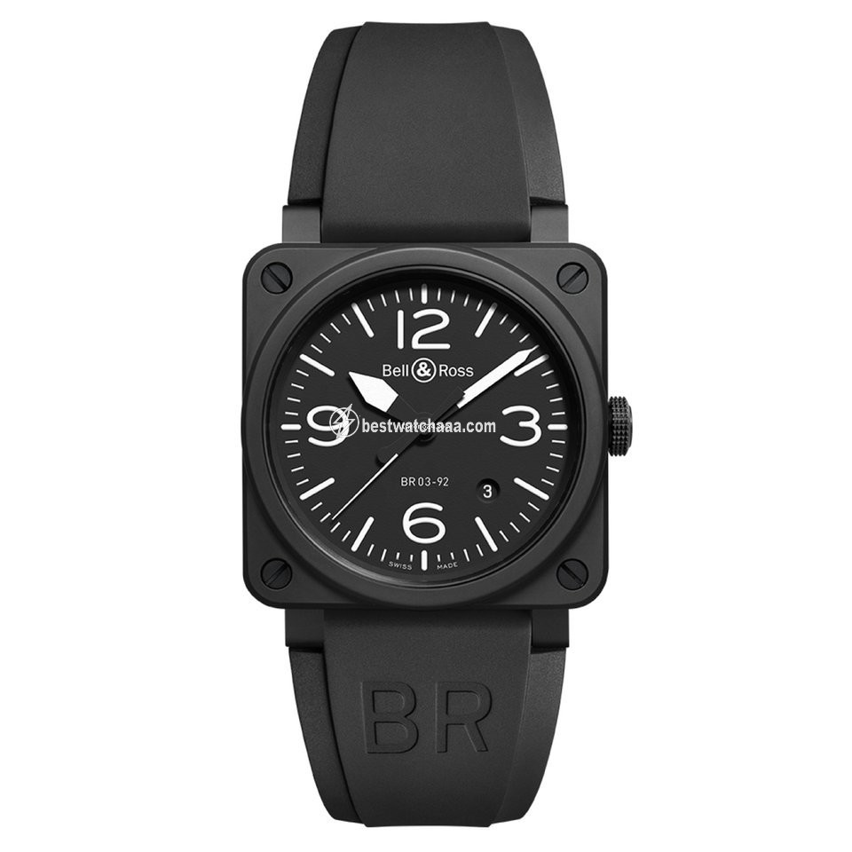 Bell & Ross BR 03-92 Ceramic Mens watch Unisex Automatic Ceramic BR0392BLCE