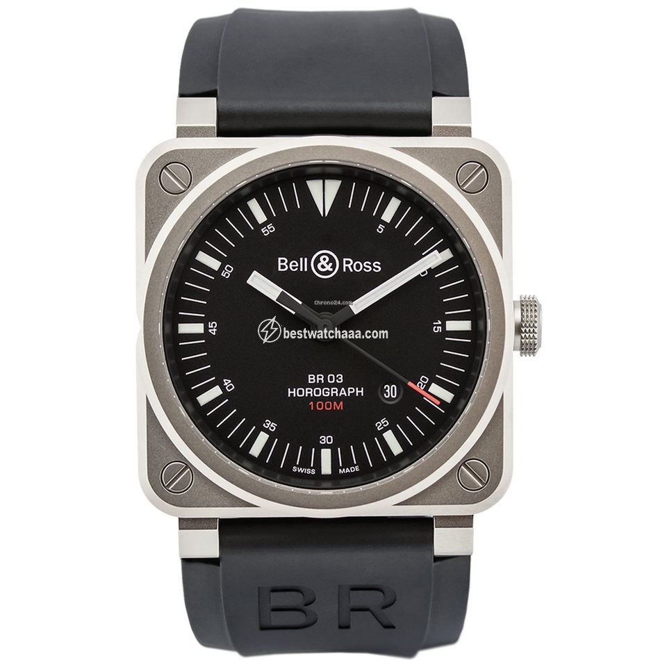 Bell & Ross BR 03 Mens watch Unisex Automatic Steel BR0392-HOR-BLC SRB