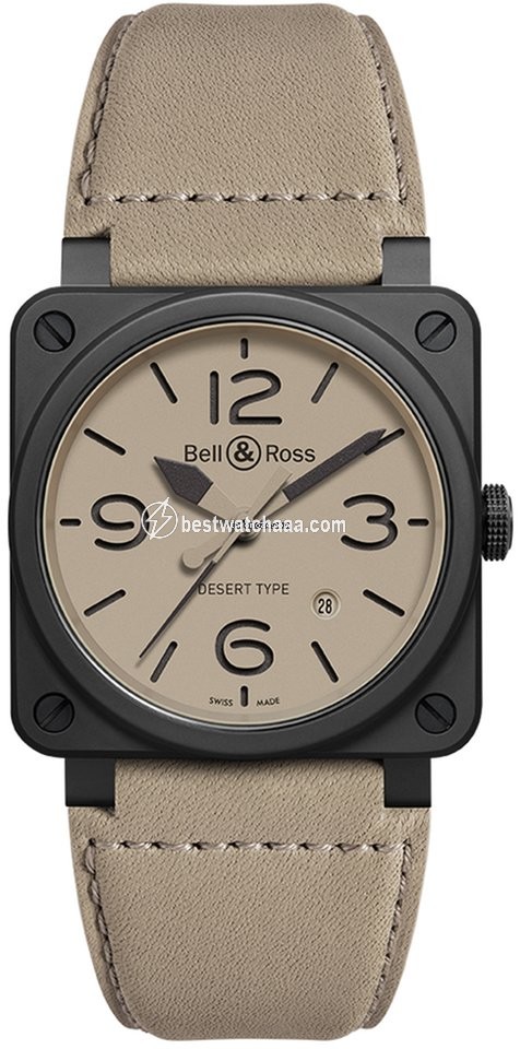 Bell & Ross BR 03 Mens watch Unisex Automatic Ceramic BR0392-DESERT-CE