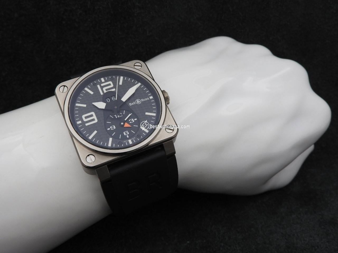 Bell & Ross BR 03-51 GMT Mens watch Unisex Automatic Titanium BR03-51GMT