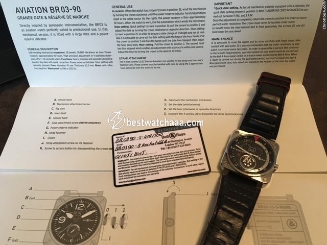 Bell & Ross BR 03-90 Grande Date et Reserve de Marche Mens watch Unisex Automatic Steel BR0390-B-Rocket - gallery