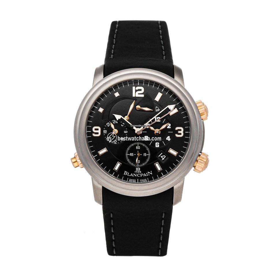 Blancpain Leman Reveil GMT Mens watch Unisex Automatic Titanium 2041-12A30-64B
