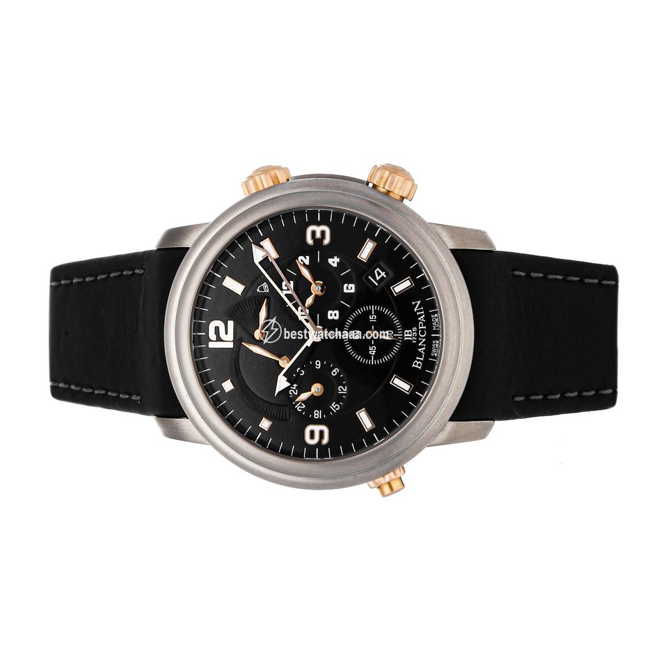 Blancpain Leman Reveil GMT Mens watch Unisex Automatic Titanium 2041-12A30-64B - gallery