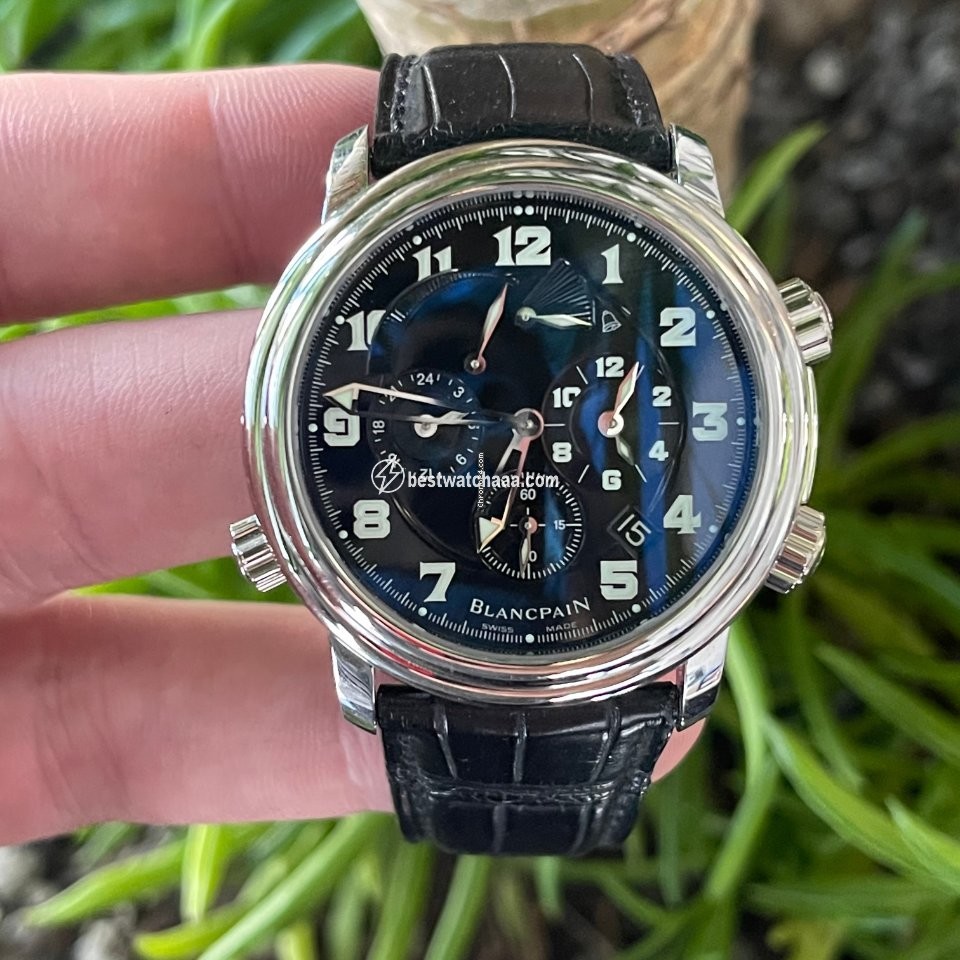 Blancpain Leman Reveil GMT Mens watch Unisex Automatic Steel 2041-1130M-53B