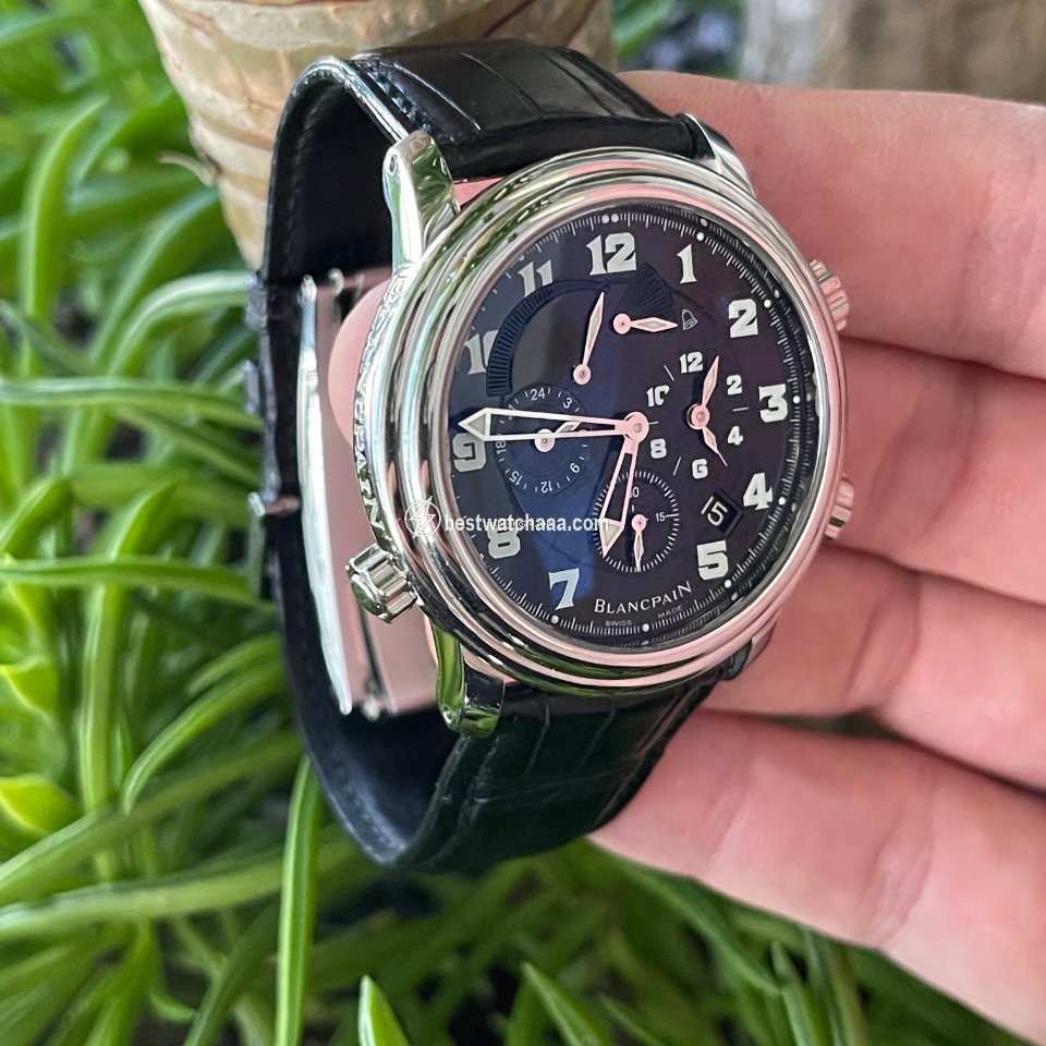 Blancpain Leman Reveil GMT Mens watch Unisex Automatic Steel 2041-1130M-53B - gallery