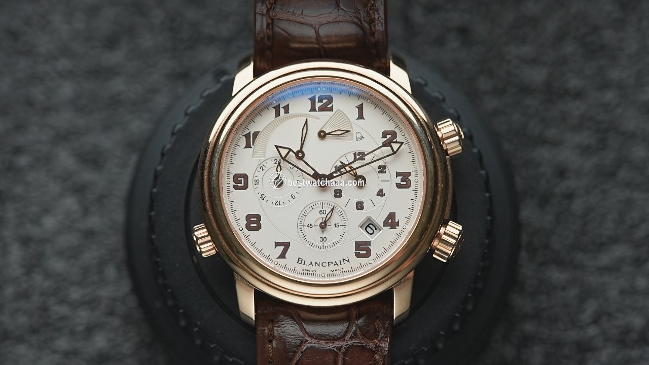 Blancpain Leman Reveil GMT Mens watch Unisex Automatic Rose gold 2041-3642M-53B