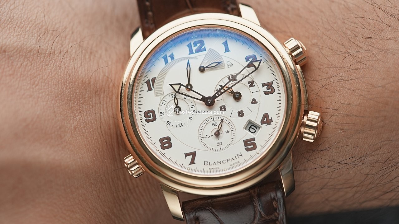Blancpain Leman Reveil GMT Mens watch Unisex Automatic Rose gold 2041-3642M-53B - gallery