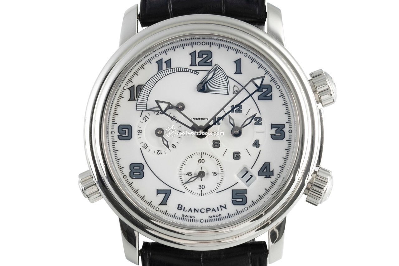 Blancpain Leman Reveil GMT Mens watch Unisex Automatic Steel 2041-1542M-53B