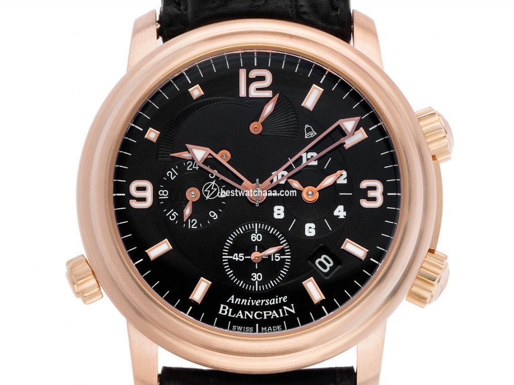 Blancpain Leman Reveil GMT Mens watch Unisex Automatic Rose gold 2041B-3630N