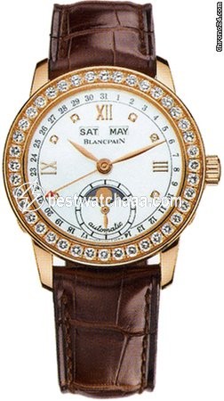 Blancpain Leman Moonphase Womens watch Automatic Rose gold 2360-2991a-55b