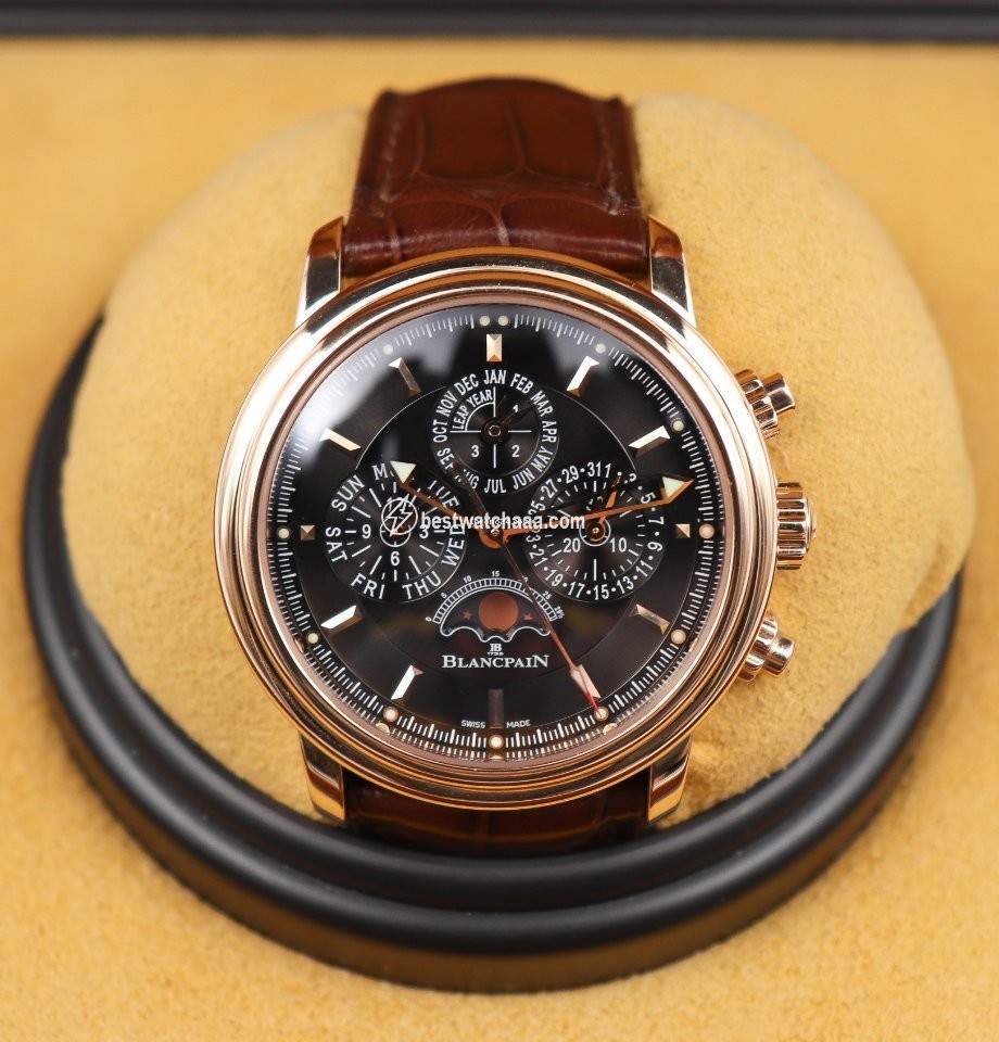 Blancpain Leman Fly-Back Mens watch Unisex Automatic Rose gold 2685F-3630-53B