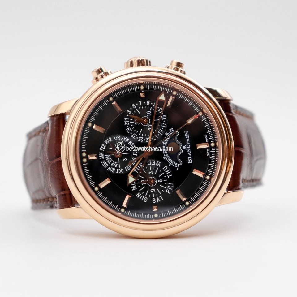 Blancpain Leman Fly-Back Mens watch Unisex Automatic Rose gold 2685F-3630-53B - gallery