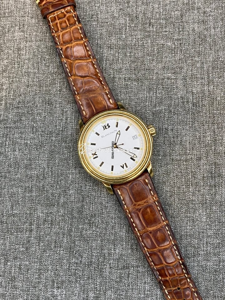 Blancpain Leman Ultra Slim Mens watch Unisex Automatic Yellow gold 2100-1418-53 - gallery